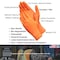 American Safety Glove Disposable Gloves, 7 mil Palm, Latex, Powdered, M, 100 PK, Orange 5113 - alternate 3